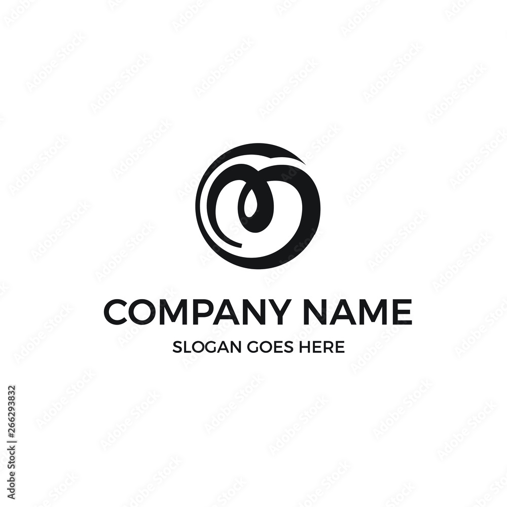 initial letter M swirl line logo design inspiration initial letter M swirl line logo design inspiration