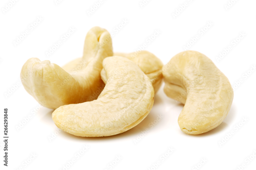 Cashew on white background Cashew on white background