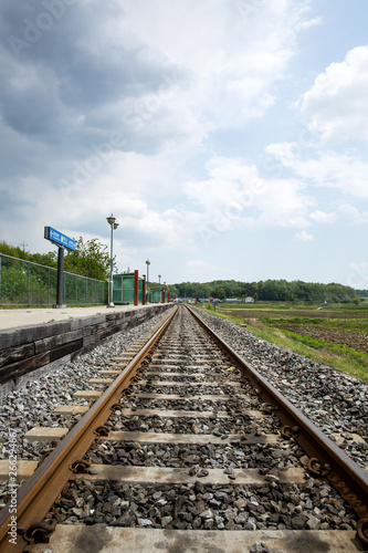 Cuadro en lienzo Uncheon Station in korea.