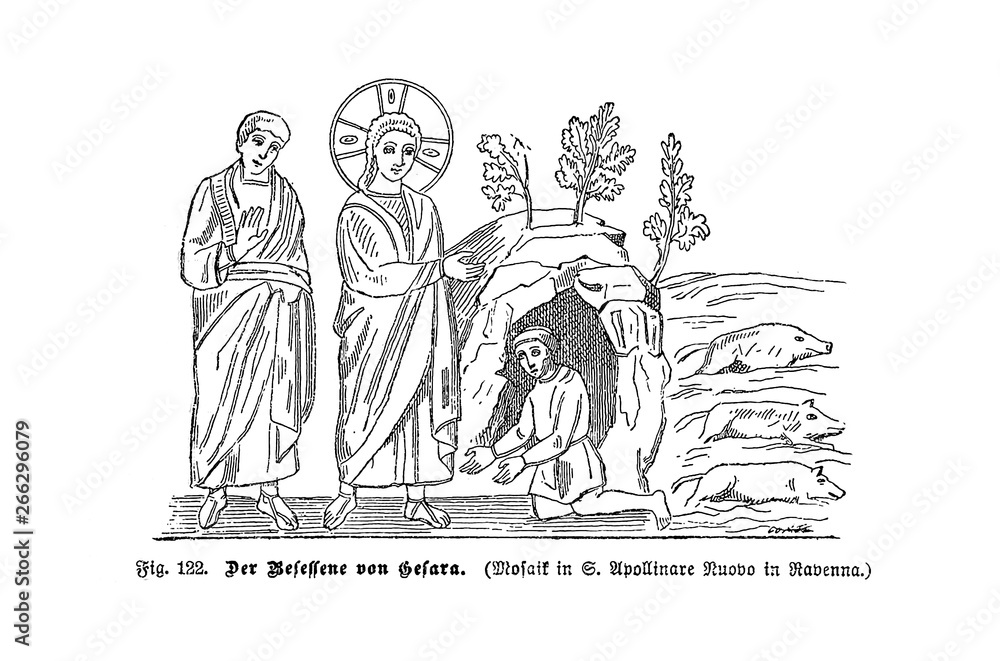 Christian illustration. Old image Christian illustration. Old image