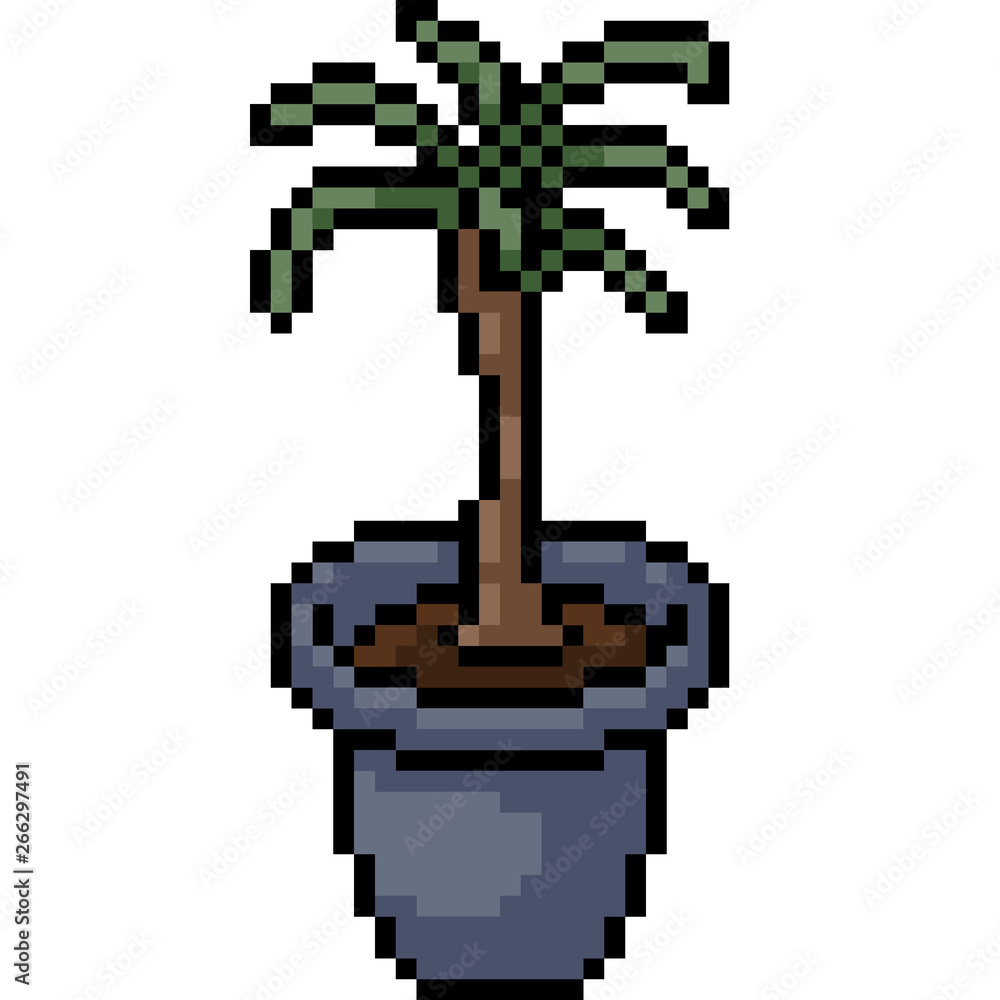 vector pixel art palm tree vector pixel art palm tree
