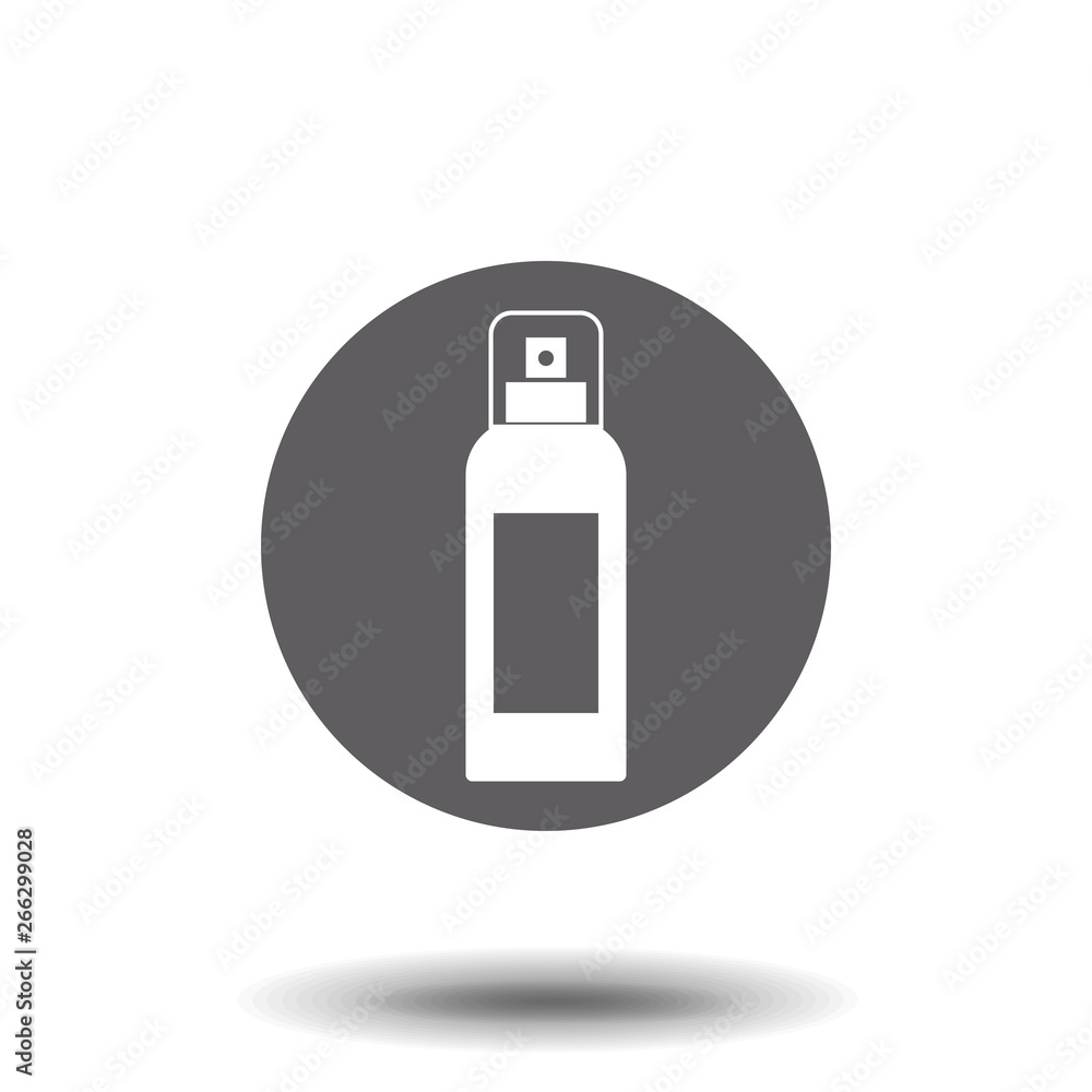 Spray can symbol. Flat design style. Modern vector pictogram for web graphics - stock vector Spray can symbol. Flat design style. Modern vector pictogram for web graphics - stock vector