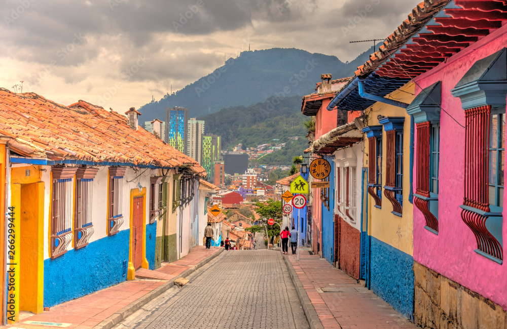 Fototapeta premium Bogota, historyczna dzielnica La Candelaria