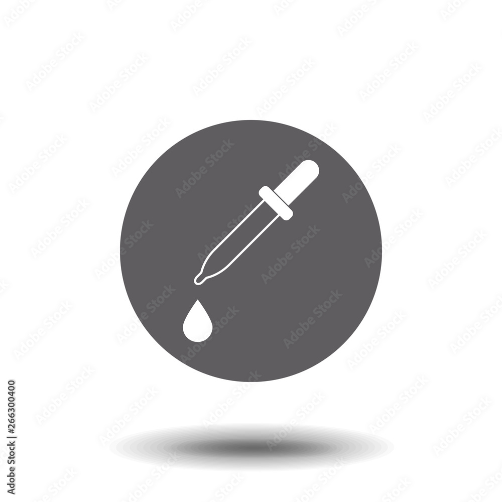 Dropper pipette healthy tube liquid icon symbol isolated vector stock Dropper pipette healthy tube liquid icon symbol isolated vector stock
