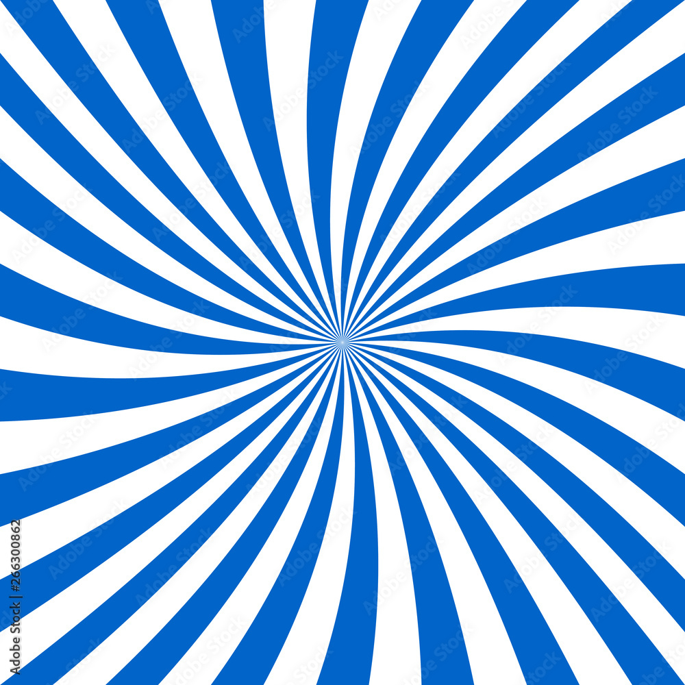 Blue and white spiral design background