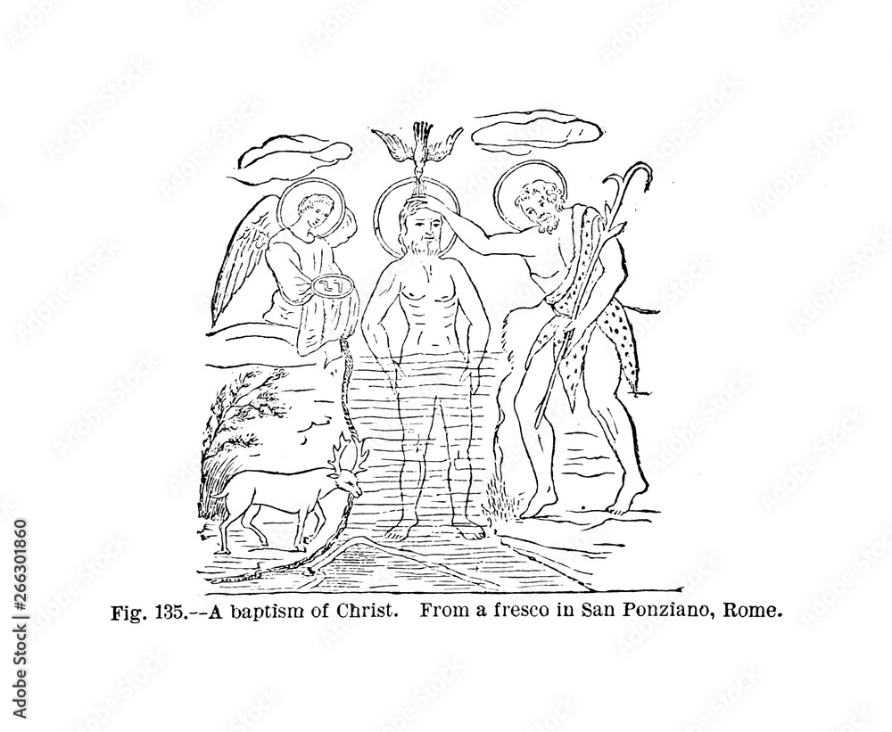 Obraz premium Christian illustration. Old image