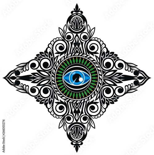 Abstract symbol of All-seeing Eye