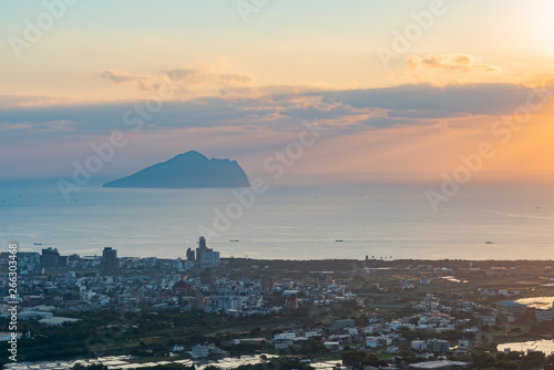 Beautiful sunrise of Guishan Island photo