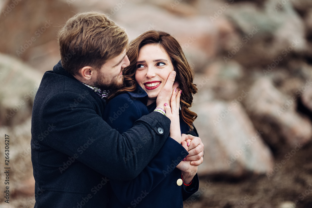 Portrait of an amazing young couple. Portrait of an amazing young couple.
