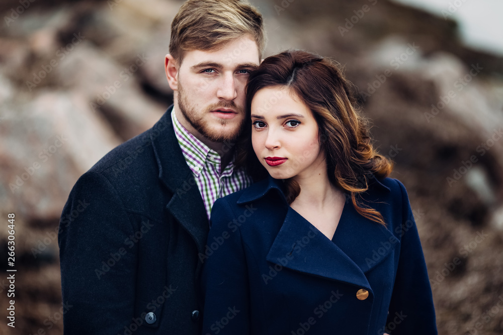Fototapeta premium Portrait of an amazing young couple.