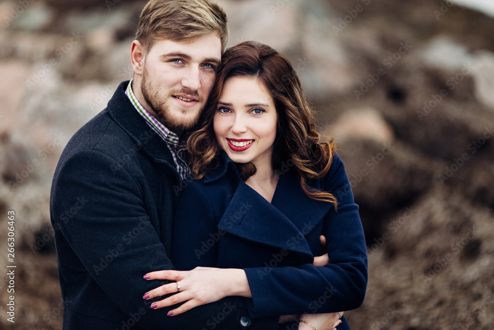 Portrait of an amazing young couple. Portrait of an amazing young couple.
