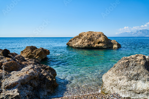Beautiful sea and rock background © enginakyurt