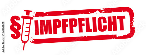 roter Stempel Impfpflicht