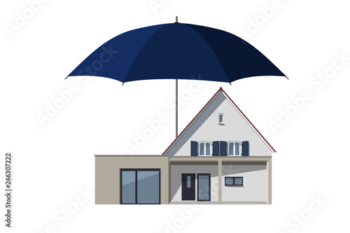 Haus Versicherung Schirm