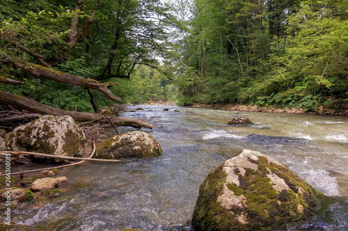 River mountain origin ecology clean water.