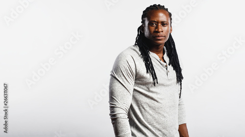 Valokuva African man with dreadlocks