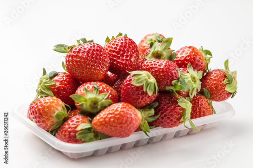 Shoot strawberries up close