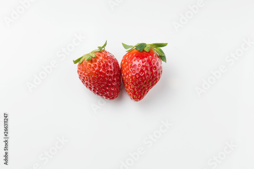 Shoot strawberries up close