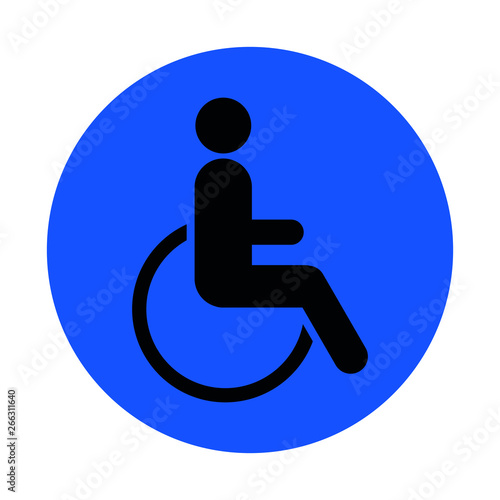 Rollstuhlfahrer Aufkleber, Schild