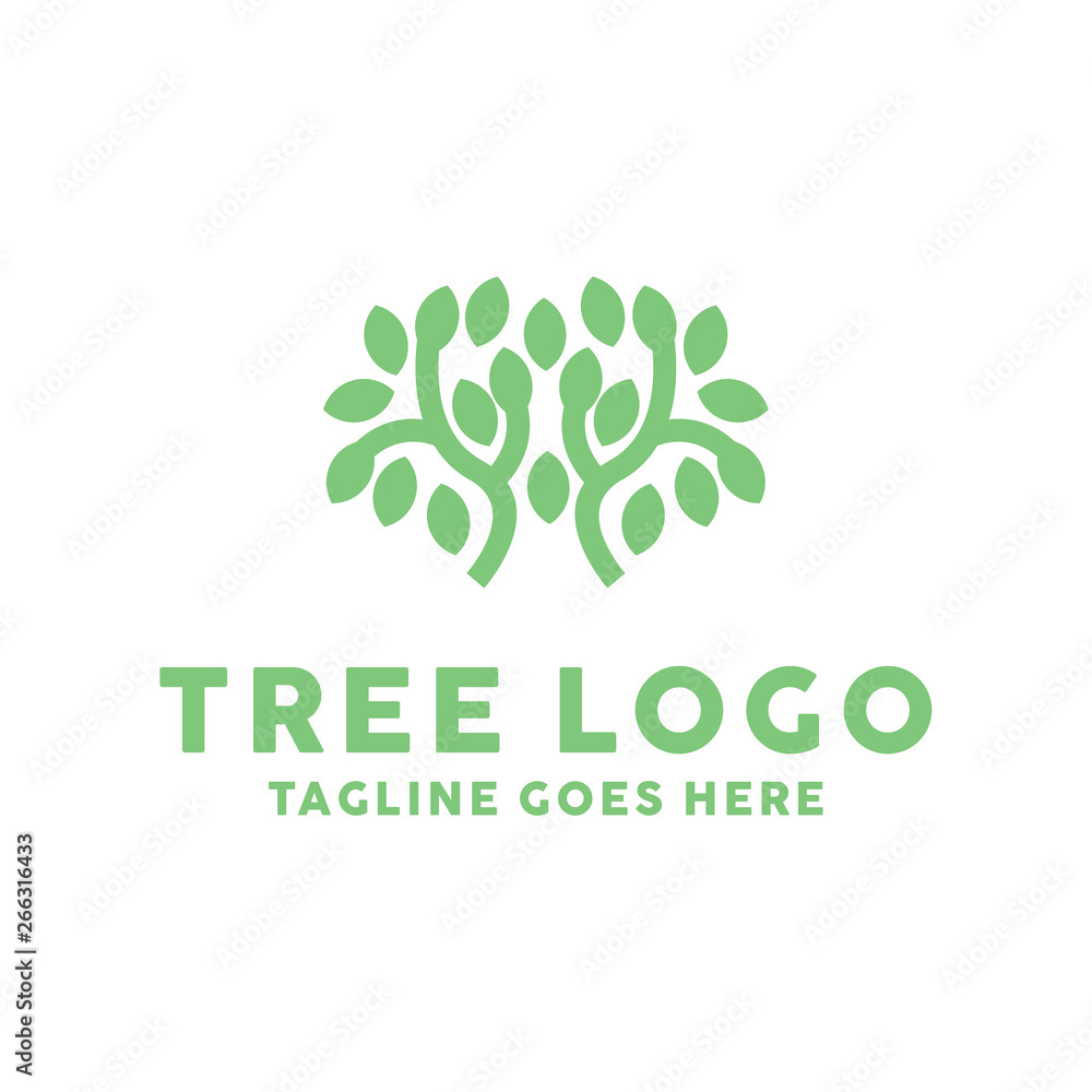 Green Tree Logo Vector Symbol Icon Design Inspiration Green Tree Logo Vector Symbol Icon Design Inspiration
