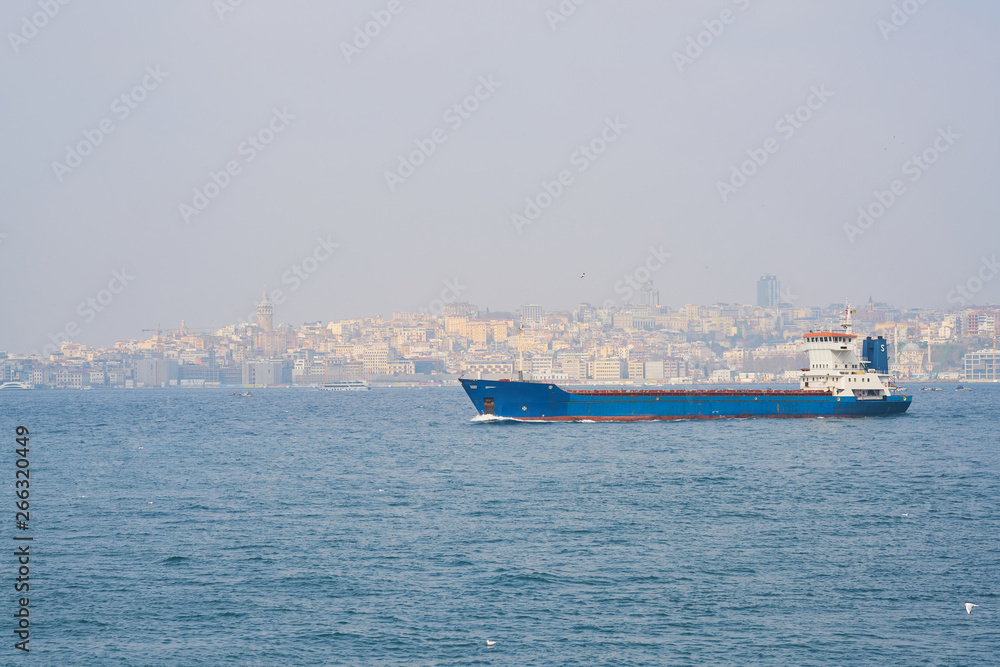 Istanbul skyline and Bosphorus view from Turkey