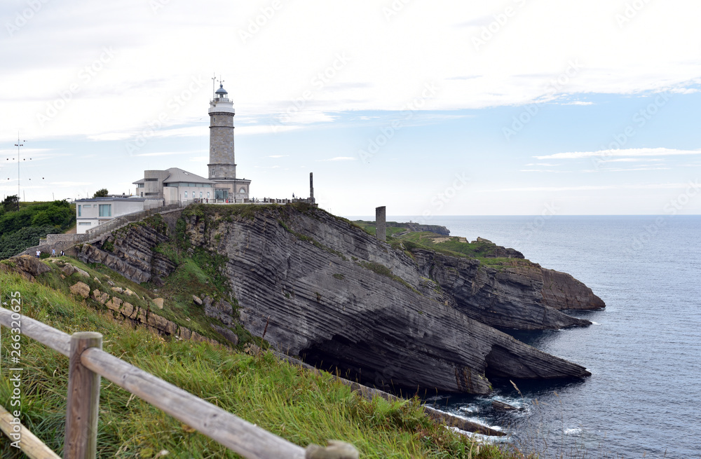 Lighthouse of Cabo Mayor in Santander, Cantabria, Spain