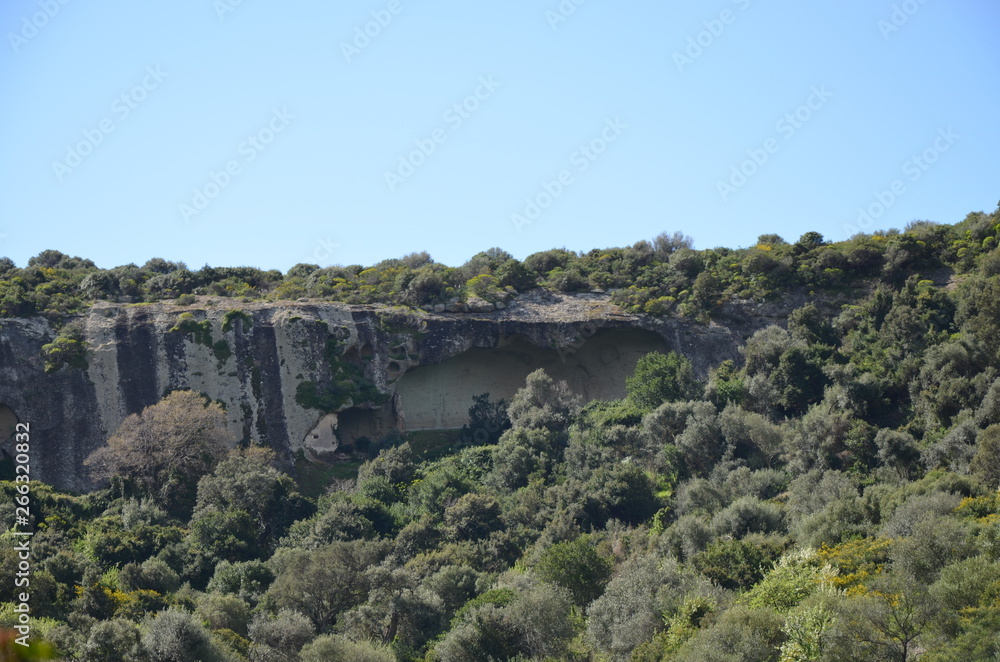 Scenic landscape of west Sardinia 
