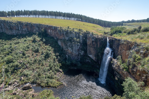 The Berlin Falls: waterfalls in the beautiful Blyde River Canyon, Panorama Route near Graskop, Mpumalanga, South Africa. 