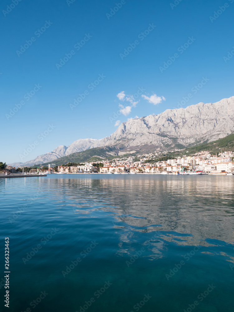 Makarska city waterfront