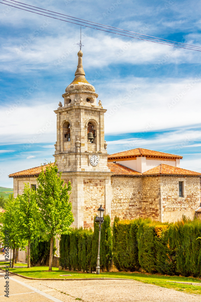 Santiago El Mayor Church at Villafranca Montes de Oca, Province of Burgos, Castilla y Leon, Spain