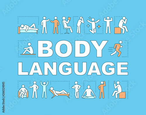 Body language concept icon