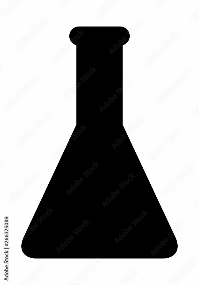 Erlenmeyer dark silhouette Erlenmeyer dark silhouette