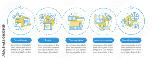 International business vector infographic template