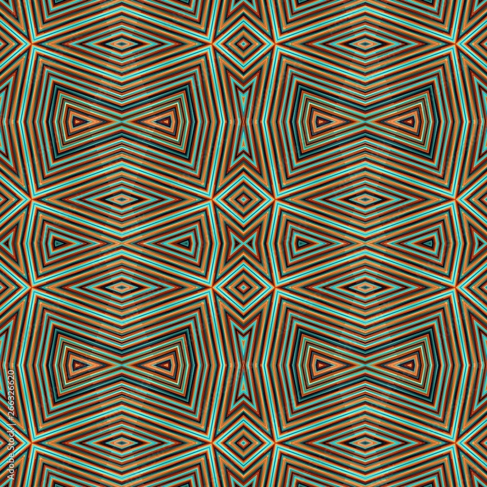 abstract shiny seamless pattern matching bronze, medium turquoise and dark slate gray colors