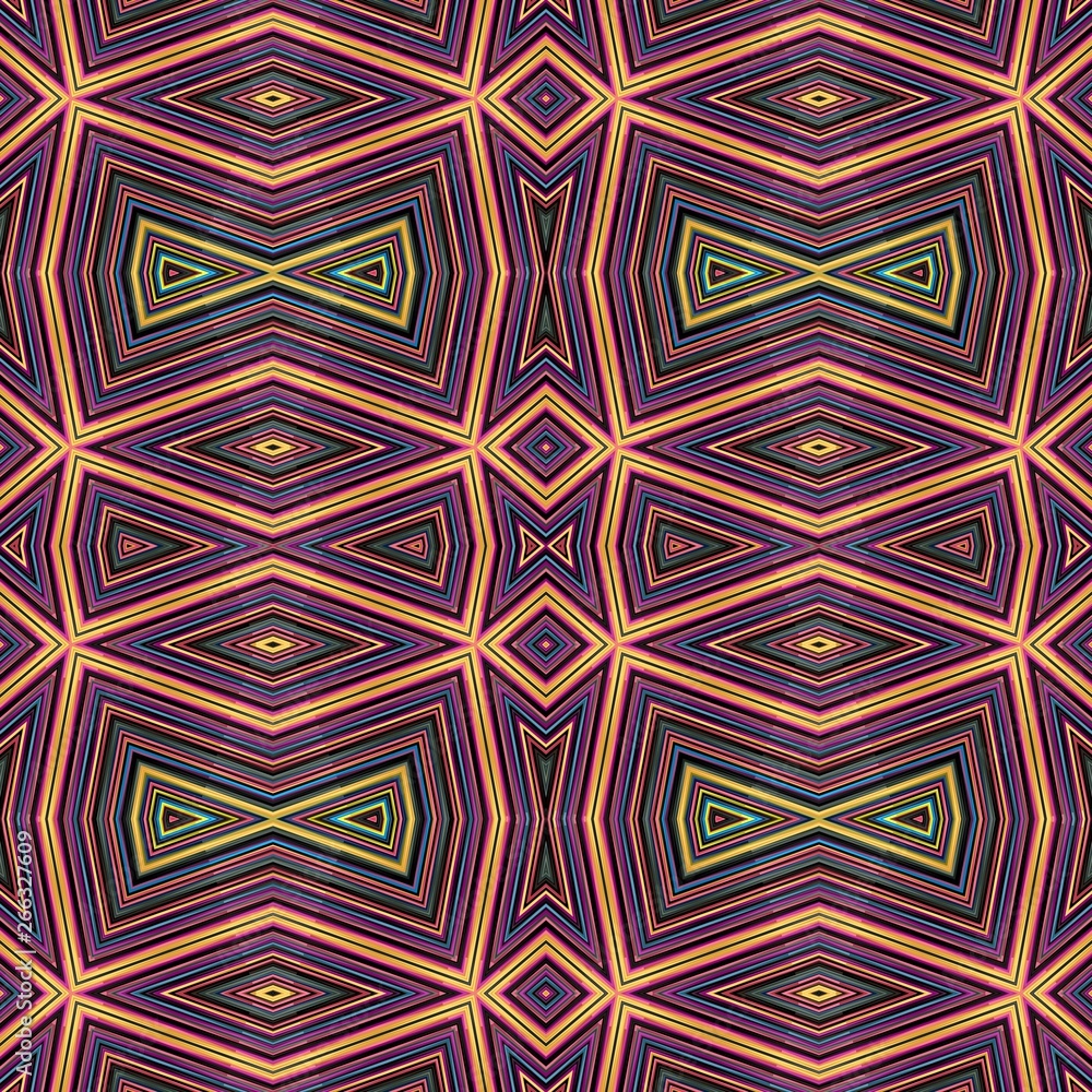 dark salmon, black and purple abstract seamless pattern design