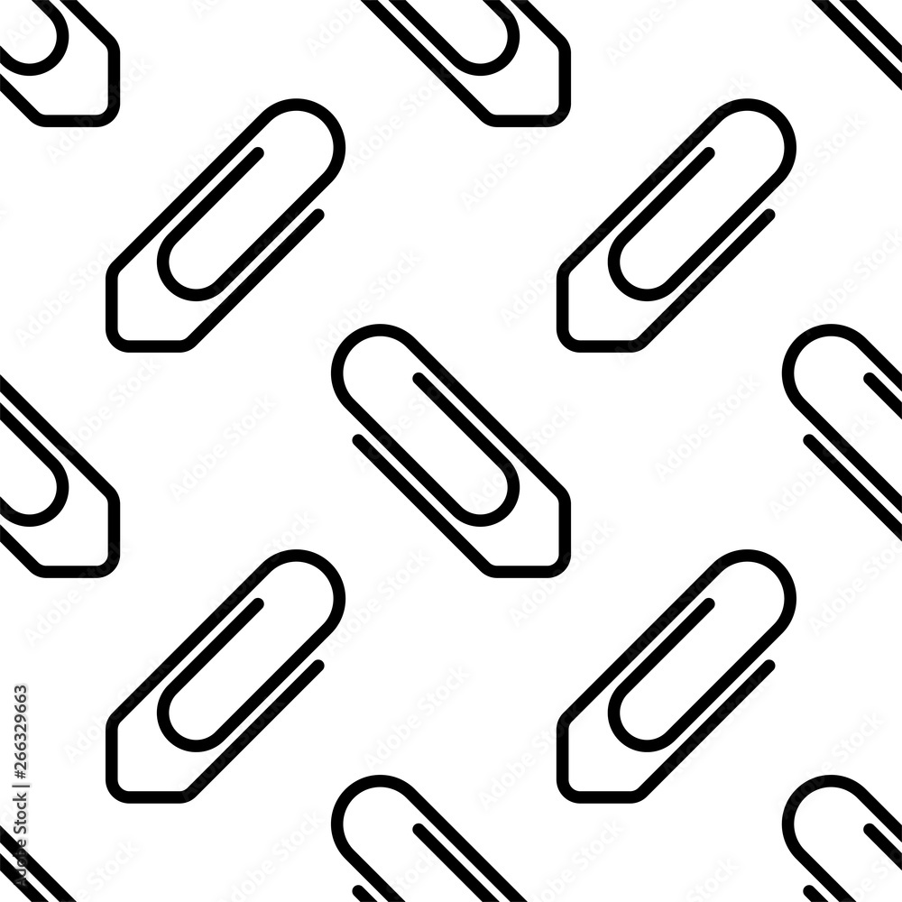 Paper Clip Icon Seamless Pattern Paper Clip Icon Seamless Pattern