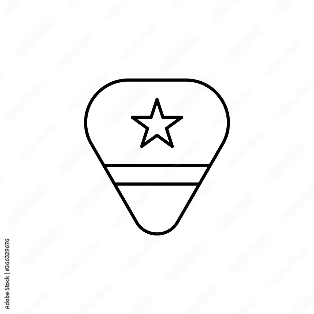 rock, pick, star icon. Element of rock and roll icon. Thin line icon for website design and development, app development. Premium icon rock, pick, star icon. Element of rock and roll icon. Thin line icon for website design and development, app development. Premium icon