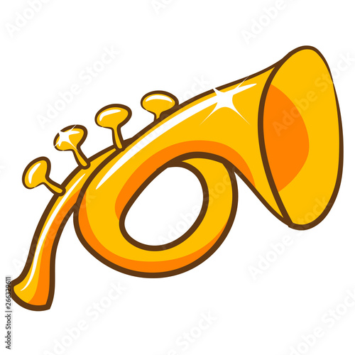trumpet vector graphic clipart design