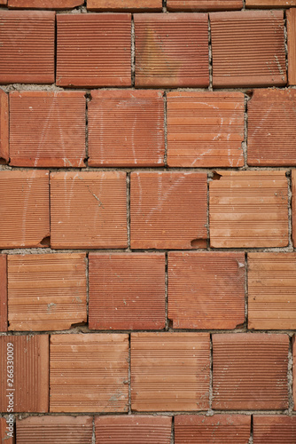 Brick wall close up and texture