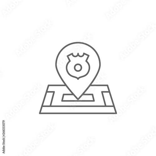 Justice, police icon. Element of police icon. Premium quality graphic design icon. Signs and symbols collection icon for websites, web design, mobile app