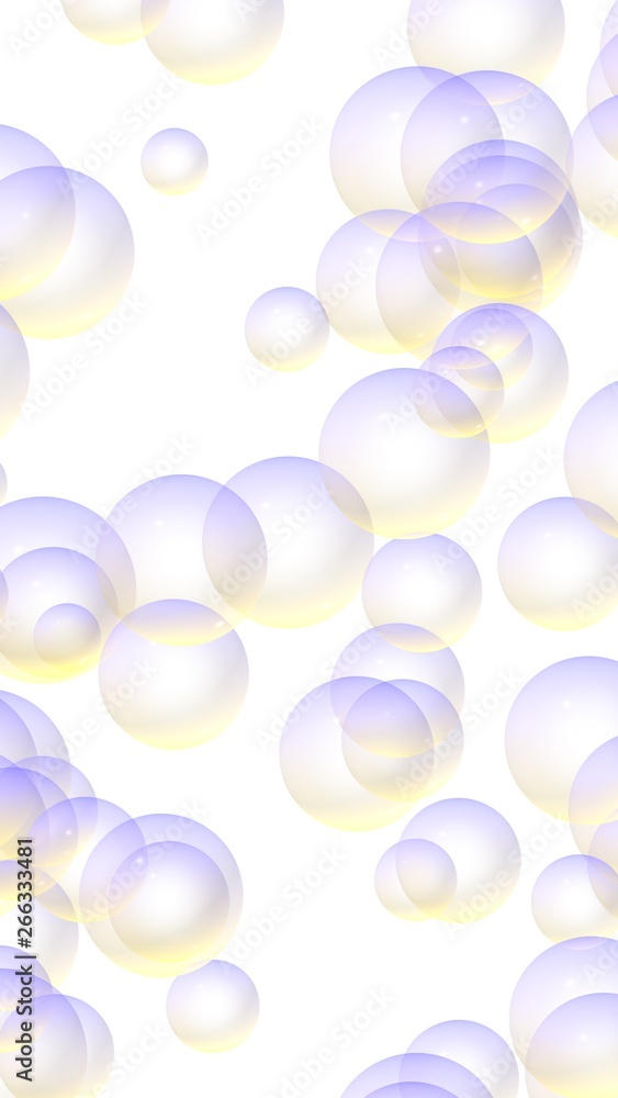 Light pastel colored background with purple bubbles. Wallpaper, texture purple balloons. 3D illustration Light pastel colored background with purple bubbles. Wallpaper, texture purple balloons. 3D illustration