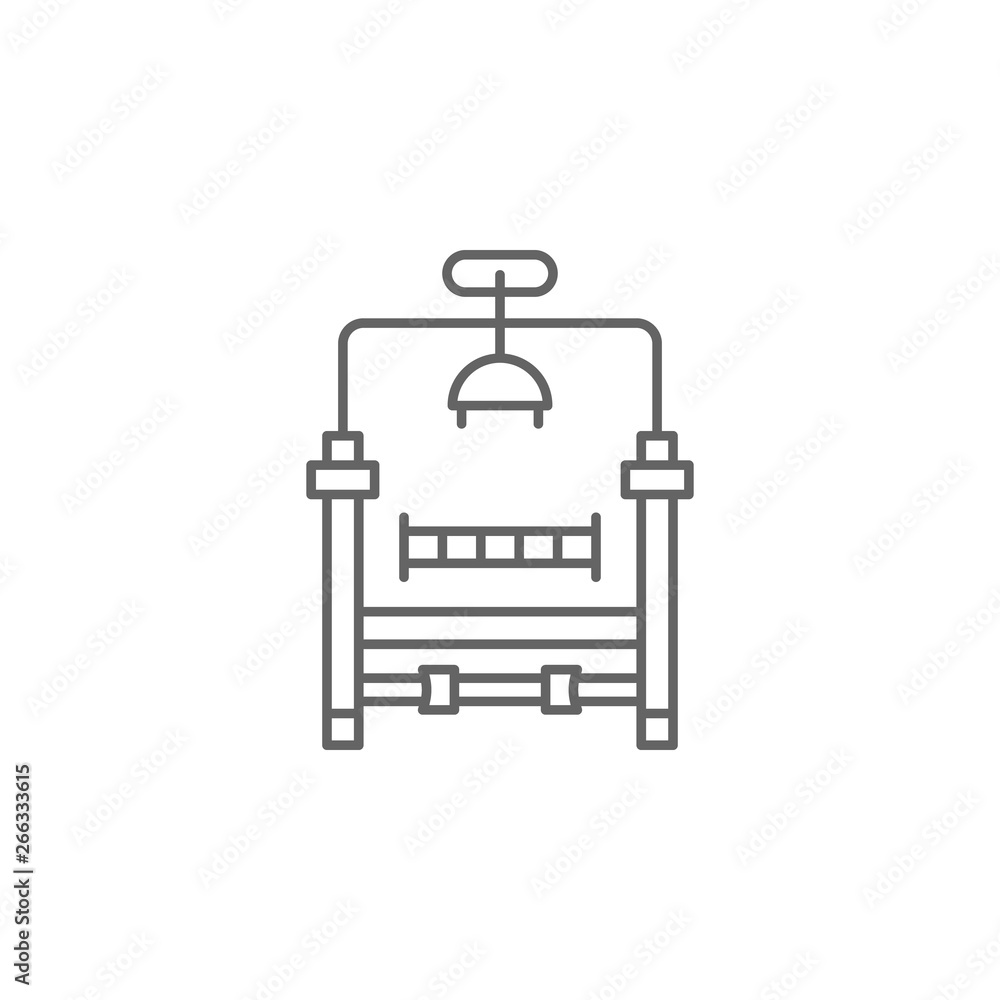 Death penalty, chair icon. Element of police icon. Premium quality graphic design icon. Signs and symbols collection icon for websites, web design, mobile app Death penalty, chair icon. Element of police icon. Premium quality graphic design icon. Signs and symbols collection icon for websites, web design, mobile app
