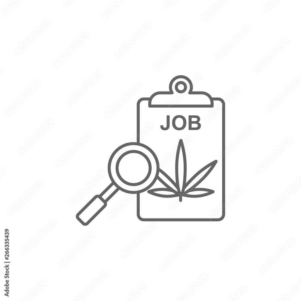 Job, document, marijuana icon. Element of marijuana icon. Thin line icon for website design and development, app development. Premium icon Job, document, marijuana icon. Element of marijuana icon. Thin line icon for website design and development, app development. Premium icon