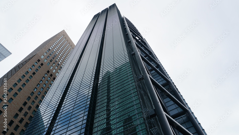 Obraz premium 都会のビルディング