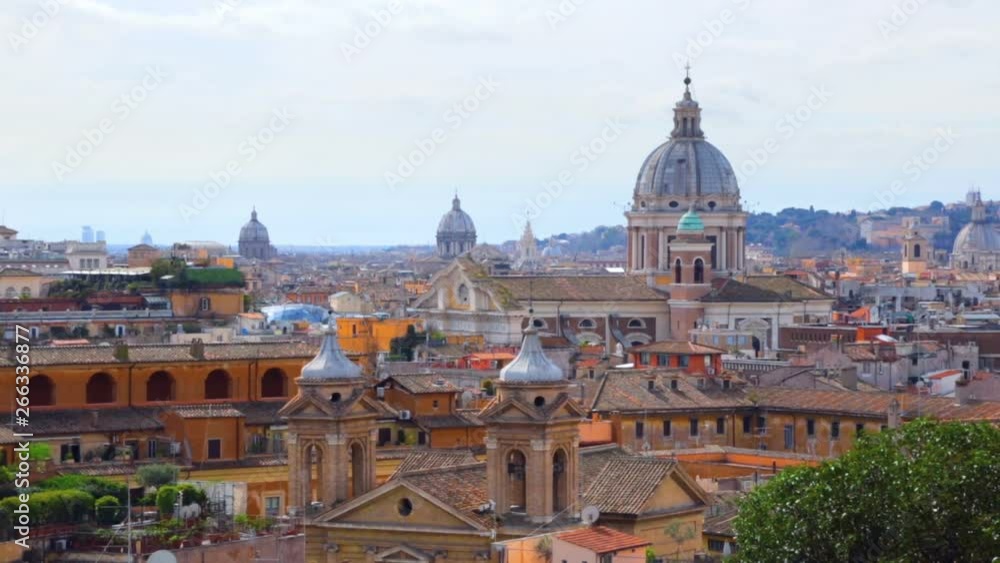 Rome city view from the Pincio Terrace Rome city view from the Pincio Terrace