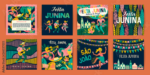 Latin American holiday, the June party of Brazil. Festa Junina.