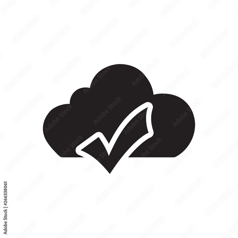 Cloud Icon In Flat Style Vector Icon For Apps, UI, Websites. Cloudy Black Icon Vector Illustration. Cloud Icon In Flat Style Vector Icon For Apps, UI, Websites. Cloudy Black Icon Vector Illustration.
