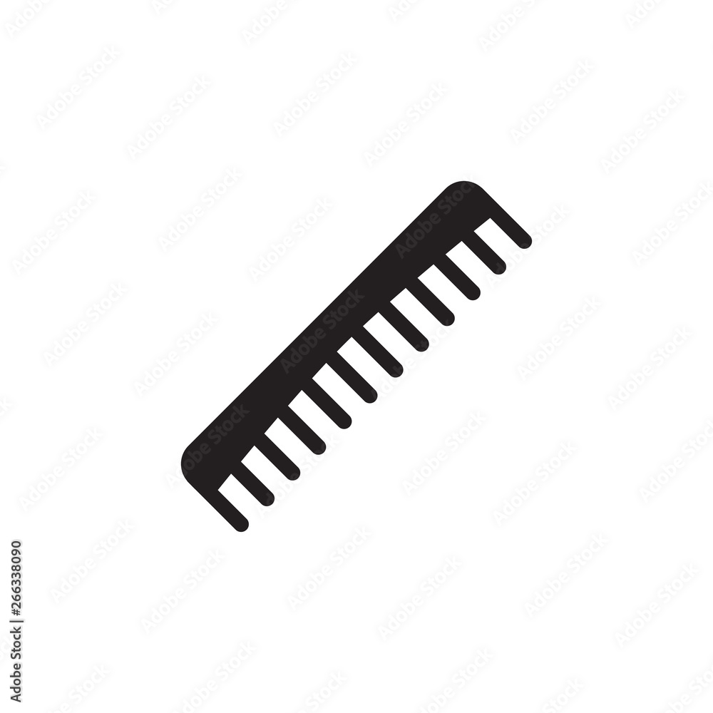 Comb Icon In Flat Style Vector Icon For Apps, UI, Websites. Hairbrush Black Icon Vector Illustration Comb Icon In Flat Style Vector Icon For Apps, UI, Websites. Hairbrush Black Icon Vector Illustration