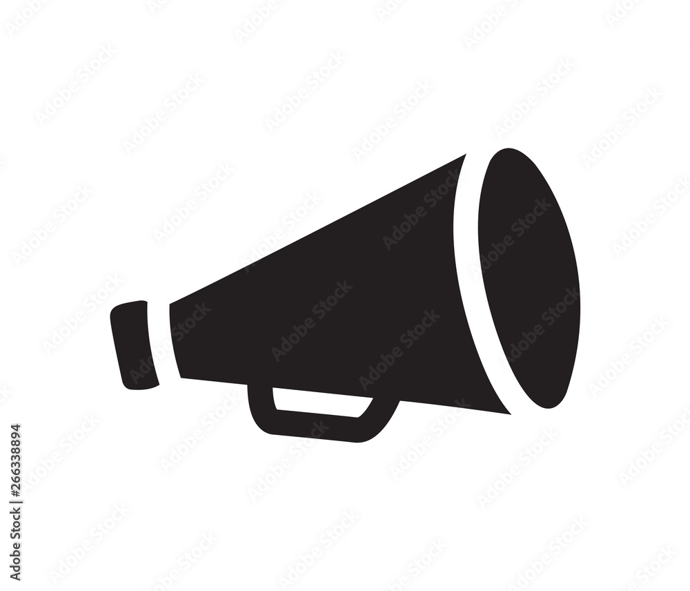 Megaphone Icon In Flat Style Vector For App, UI, Websites. Loudspeaker Icon Vector Illustration Megaphone Icon In Flat Style Vector For App, UI, Websites. Loudspeaker Icon Vector Illustration