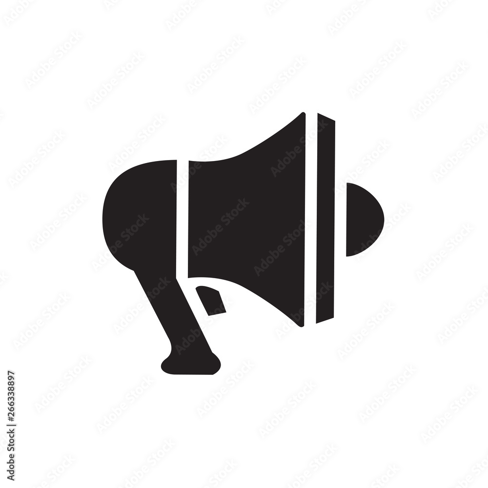 Megaphone Icon In Flat Style Vector For App, UI, Websites. Loudspeaker Icon Vector Illustration Megaphone Icon In Flat Style Vector For App, UI, Websites. Loudspeaker Icon Vector Illustration